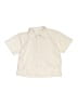 Zara Solid Ivory Short Sleeve Button-Down Shirt Size 8 - 9 - photo 1