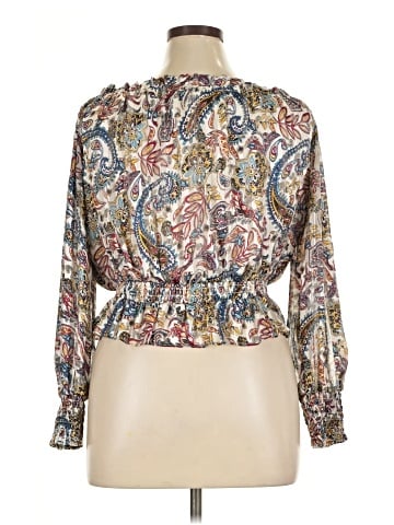 Aqua 3/4 Sleeve Blouse (view 2)