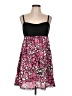 DKNY 100% Silk Color Block Floral Graphic Pink Cocktail Dress Size L - photo 1