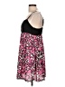 DKNY 100% Silk Color Block Floral Graphic Pink Cocktail Dress Size L - photo 5