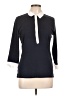 Bogner 100% Cotton Black 3/4 Sleeve Blouse Size L - photo 1