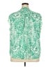 Talbots 100% Polyester Tropical Green Sleeveless Blouse Size 20 - photo 2