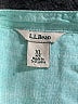 L.L.Bean 100% Linen Teal 3/4 Sleeve Blouse Size XL - photo 7