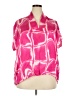 SOFIA 100% Polyester Tie-dye Pink Short Sleeve Blouse Size 2X (estimated) - photo 1