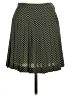 Express 100% Polyester Argyle Green Casual Skirt Size 7 - 8 - photo 1
