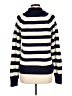 J.Crew Stripes Blue Turtleneck Sweater Size L - photo 2
