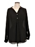 Fervour 100% Polyester Black Long Sleeve Blouse Size L - photo 1