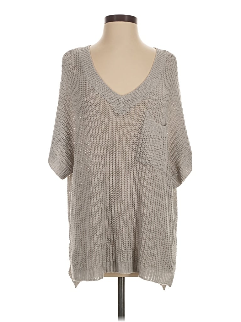 Pre-owned Bibi Pullover Sweater In Gray