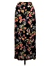 Casual Corner 100% Rayon Print Black Casual Skirt Size 6 - photo 2