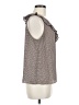CAbi 100% Polyester Gray Sleeveless Blouse Size M - photo 4
