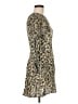 Zara Basic Animal Print Gold Casual Dress Size M - photo 4
