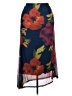 Unbranded Floral Blue Casual Skirt Size 1X - photo 1