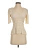 FRAME 100% Viscose Ivory Short Sleeve Top Size S - photo 1