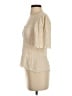 FRAME 100% Viscose Ivory Short Sleeve Top Size S - photo 5