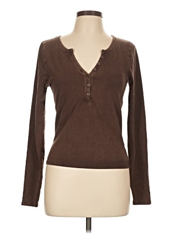 PacSun Long Sleeve Henley (view 1)