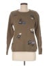 Eddie Bauer 100% Cotton Floral Green Brown Pullover Sweater Size M - photo 1