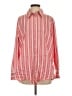 Zara Stripes Red Long Sleeve Button-Down Shirt Size S - photo 1