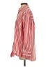 Zara Stripes Red Long Sleeve Button-Down Shirt Size S - photo 5