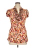 Heart Soul Orange Short Sleeve Blouse Size XL - photo 1