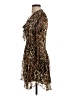 Intermix Animal Print Brown Cocktail Dress Size S - photo 5