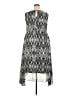 Avenue 100% Polyester Chevron-herringbone Gray Casual Dress Size 18 Plus - photo 2