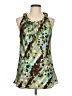 Zac & Rachel 100% Polyester Green Sleeveless Blouse Size L - photo 1