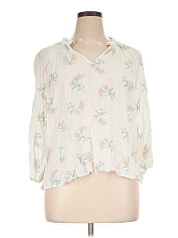 Caslon 3/4 Sleeve Blouse (view 1)