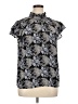 Elan 100% Rayon Black Short Sleeve Blouse Size XL - photo 1