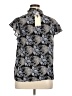 Elan 100% Rayon Black Short Sleeve Blouse Size XL - photo 2
