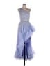 Mac Duggal 100% Polyester Blue Cocktail Dress Size 12 - photo 1