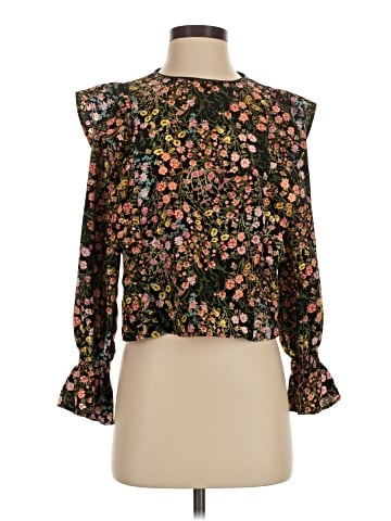Zara Basic 3/4 Sleeve T-Shirt (view 1)