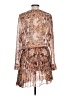 BCBGeneration Paisley Brown Cocktail Dress Size L - photo 2