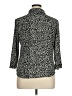 Covington 100% Polyester Animal Print Black 3/4 Sleeve Blouse Size 14 - 16 - photo 2