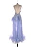 Mac Duggal 100% Polyester Blue Cocktail Dress Size 12 - photo 2