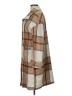 Unbranded 100% Polyester Plaid Brown Coat Size L - photo 5