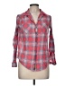Cotton On 100% Cotton Plaid Red Long Sleeve Button-Down Shirt Size M - photo 1