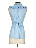 BCBGMAXAZRIA Blue Sleeveless Blouse Size XS - photo 2