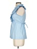 BCBGMAXAZRIA Blue Sleeveless Blouse Size XS - photo 5