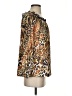 Alberto Makali 100% Polyester Animal Print Gold 3/4 Sleeve Blouse Size XS - photo 4