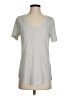 Athleta Stripes Silver Short Sleeve T-Shirt Size S - photo 1