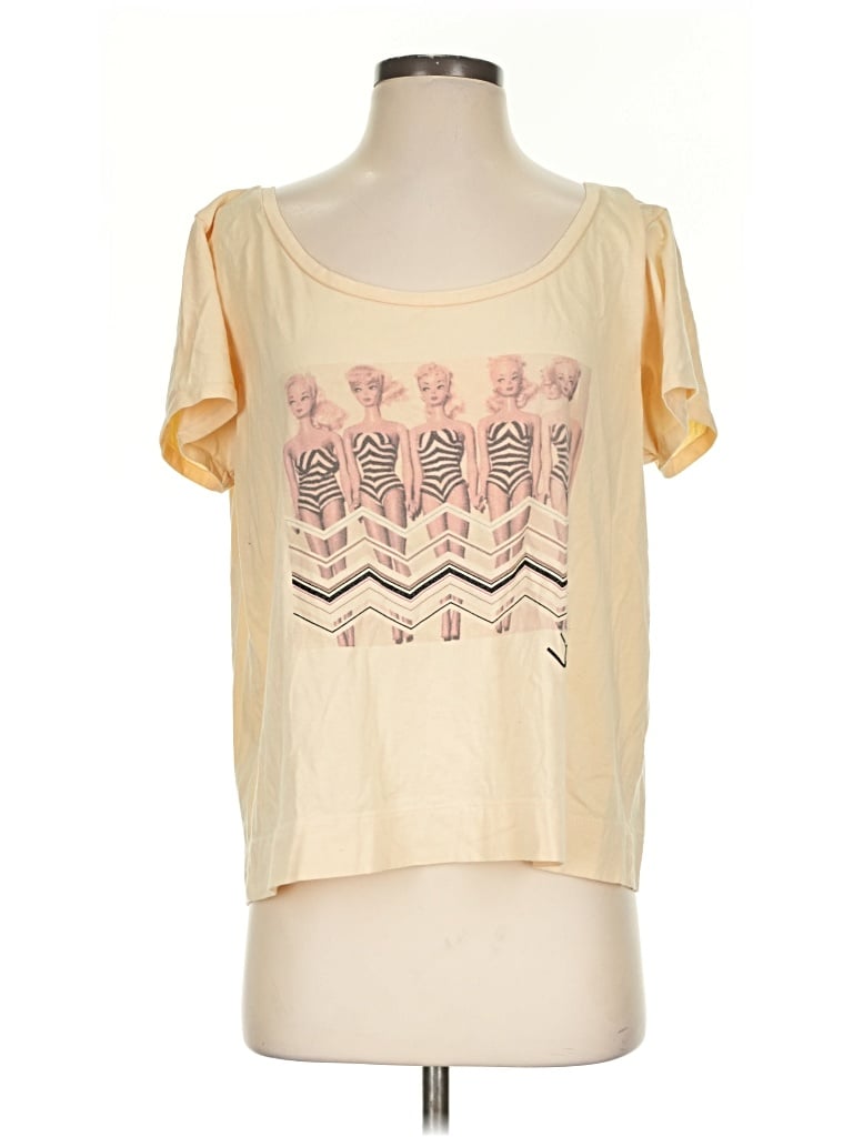 Pre-owned Assorted Brands Short Sleeve T-shirt In Yellow