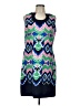 Gabby Skye Graphic Blue Cocktail Dress Size 12 - photo 1