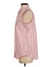 Lands' End 100% Cotton Stripes Pink Sleeveless Button-Down Shirt Size S (tall) - photo 5