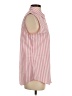 Lands' End 100% Cotton Stripes Pink Sleeveless Button-Down Shirt Size S (tall) - photo 4