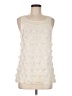 Ann Taylor 100% Linen Ivory Tank Top Size M - photo 1