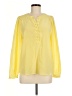 The Fold 100% Silk Yellow Long Sleeve Silk Top Size 6 (tall) - photo 1