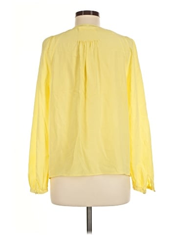 The Fold Long Sleeve Silk Top (view 2)