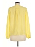 The Fold 100% Silk Yellow Long Sleeve Silk Top Size 6 (tall) - photo 2