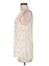 Ann Taylor 100% Linen Ivory Tank Top Size M - photo 5