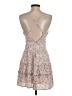 Love Tree 100% Rayon Floral Tan Cocktail Dress Size S - photo 2